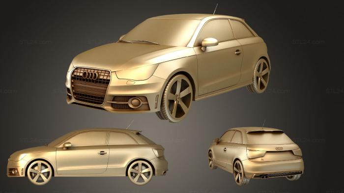 Автомобили и транспорт (Audi A1 2010, CARS_0564) 3D модель для ЧПУ станка